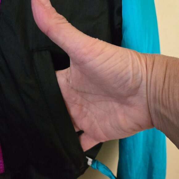 Solar Edge Vintage 90s Rare One Piece Black Multi Ski Suit Jumpsuit Size L - Picture 4 of 6